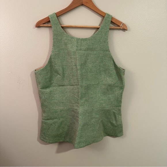 Banana Republic Tops - Banana Republic Textured Green Sleeveless Blouse